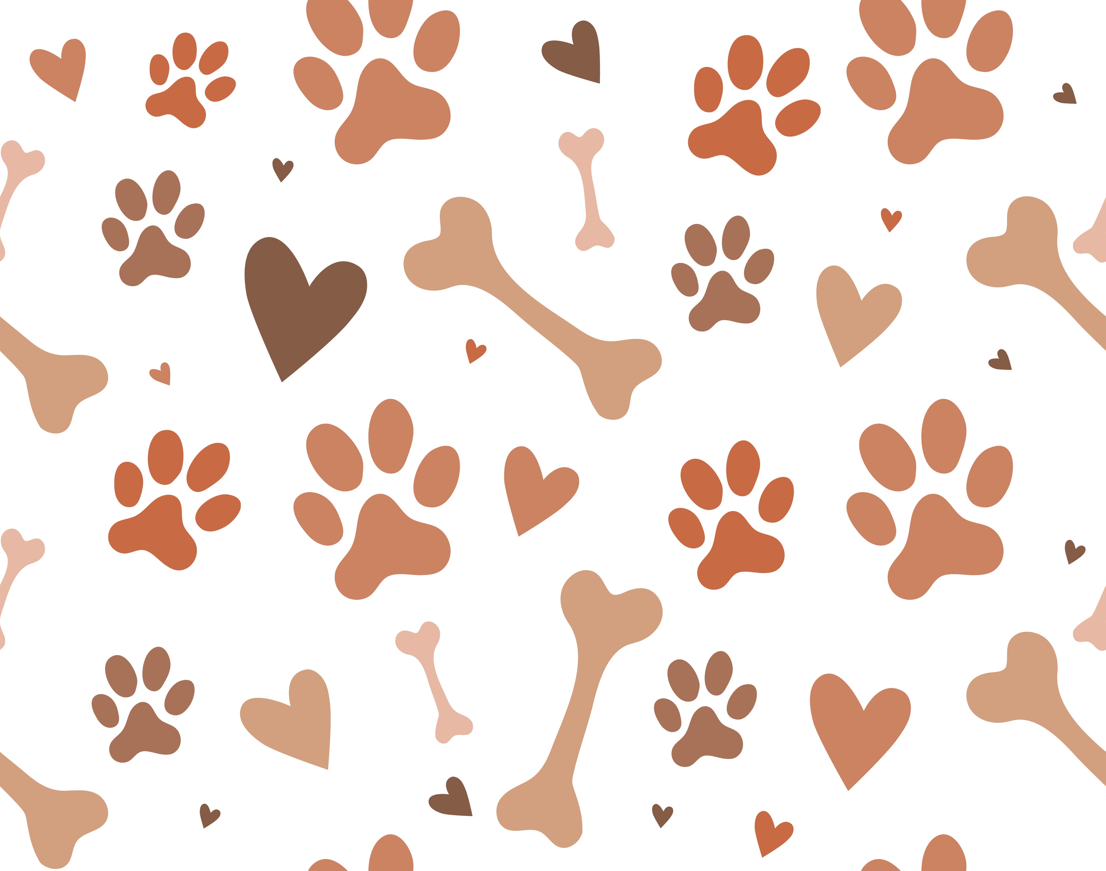 Pawprint background